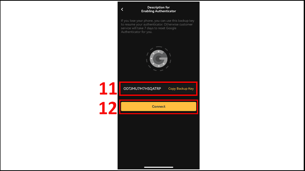 کد بازیابی اتنتیکیتور