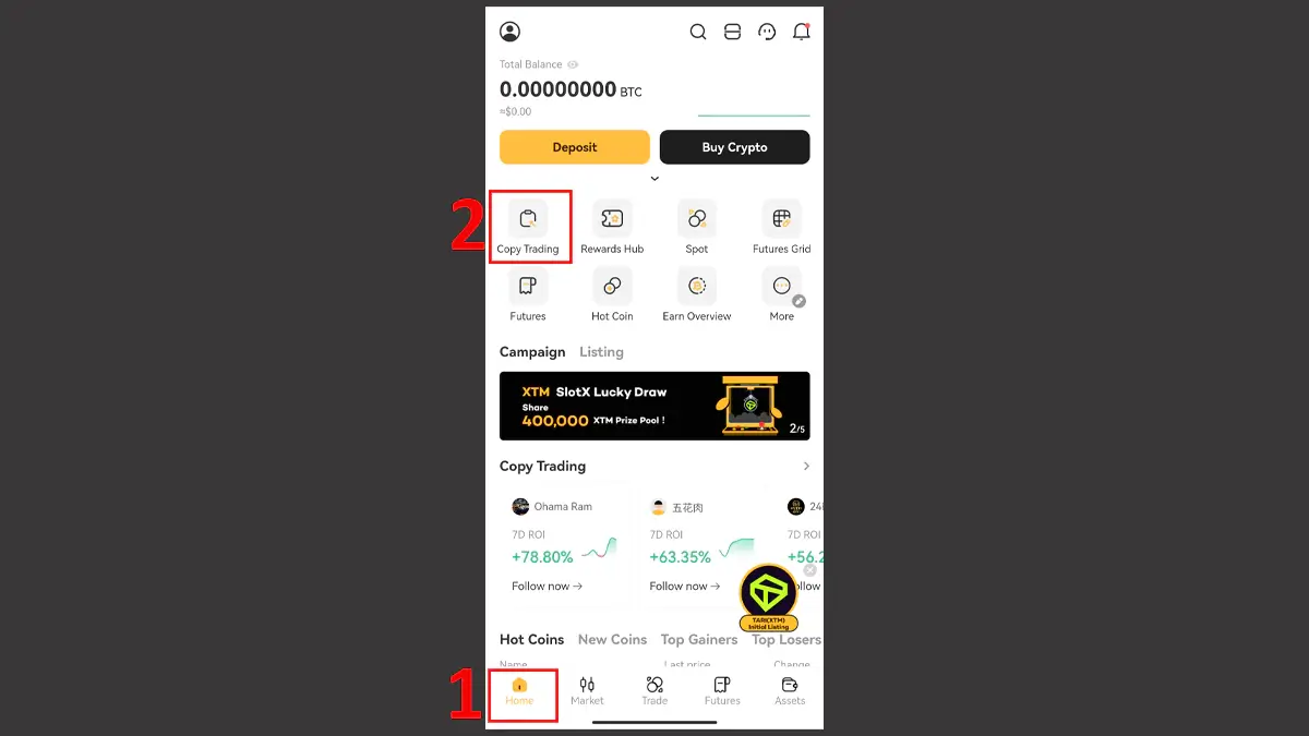 پلتفرم کپی تریدینگ ارز دیجیتال
