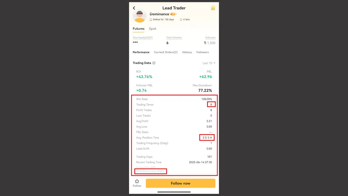 بررسی حساب کاربری تریدر