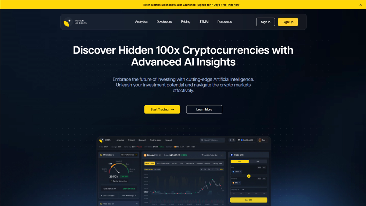 Token metrics ابزار
