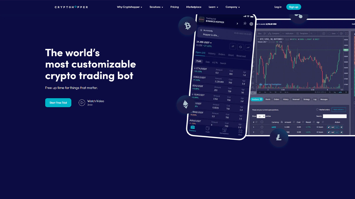 Cryptohopper ابزار