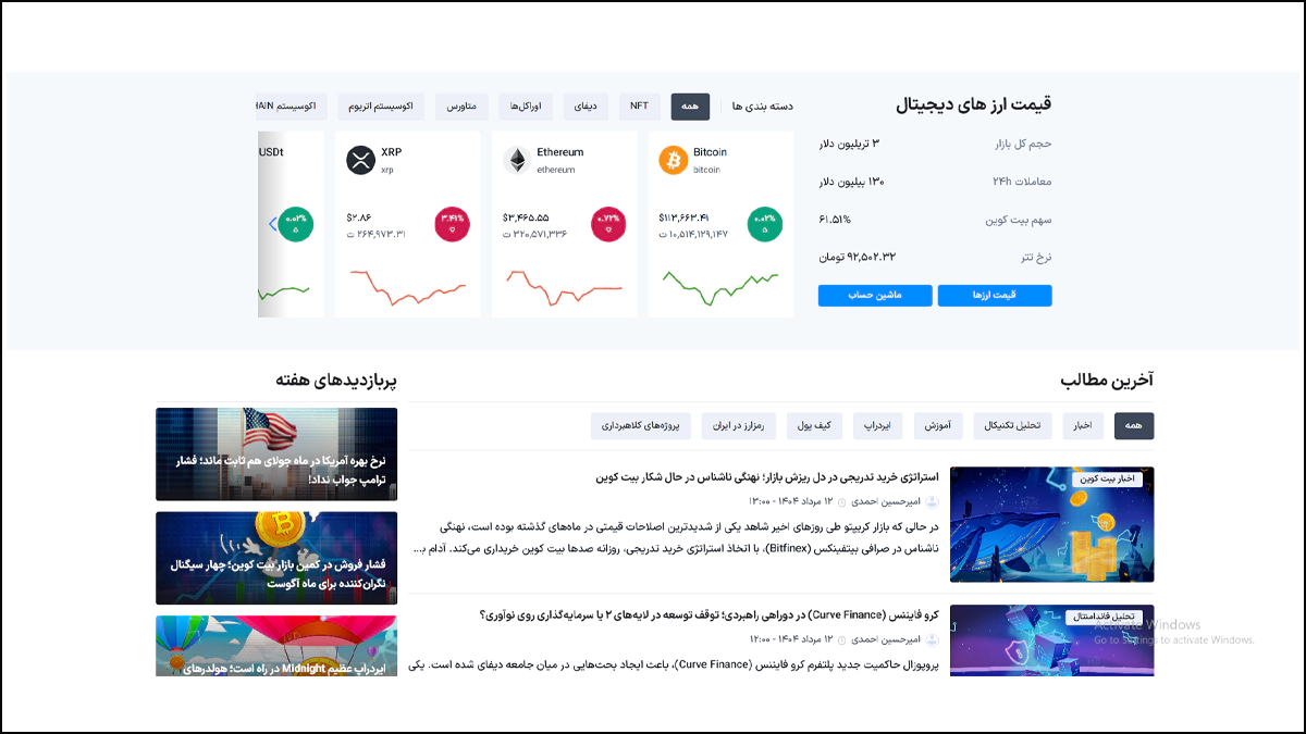 سایت میهن بلاک چین