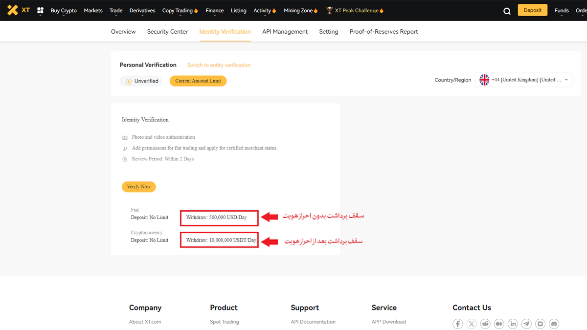 سقف برداشت وجه بدون احراز هویت
