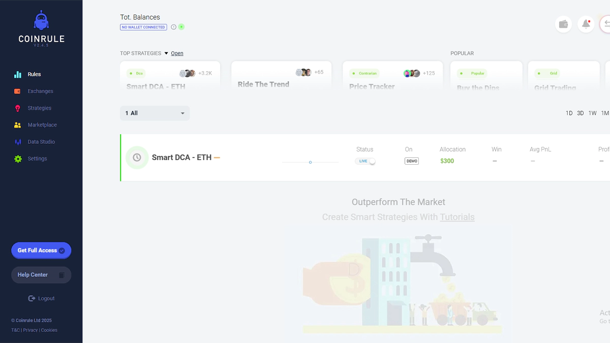 Coinrule ابزار