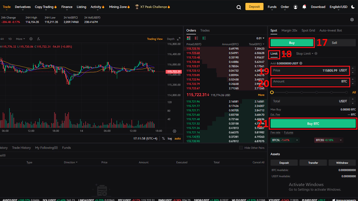 با سفارش لیمیت trc20 خرید تتر