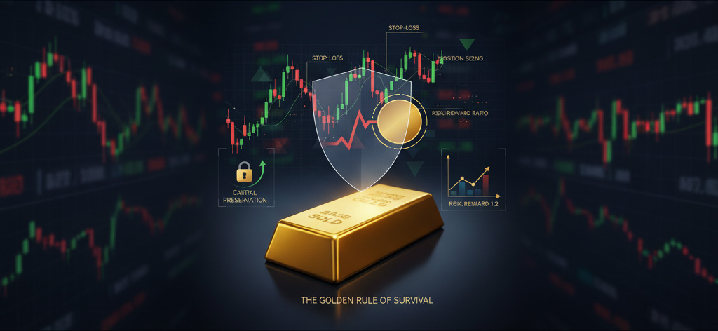 مدیریت ریسک در طلا: اصل طلایی بقا درخشش طلا نباید چشمان شما را بر روی ریسکهای آن ببندد. مهمترین بخش هر استراتژی ترید طلا، نه کسب سود، بلکه حفظ سرمایه است. مدیریت ریسک در طلا به معنای پذیرش شکستهای کوچک برای جلوگیری از ضررهای ویرانگر است. اولین و حیاتیترین ابزار شما حد ضرر (Stop-Loss) است. حد ضرر، دستوری است که به طور خودکار معامله شما را در یک قیمت از پیش تعیینشده میبندد تا از زیان بیشتر جلوگیری کند. هرگز بدون تعیین حد ضرر وارد معامله طلا نشوید. اصل دوم مدیریت ریسک در طلا، مدیریت حجم معامله (Position Sizing) است. یک قانون طلایی میگوید که در هر معامله، نباید بیش از ۱ الی ۲ درصد از کل سرمایه خود را ریسک کنید. این کار تضمین میکند که حتی پس از چندین ضرر متوالی، شما همچنان سرمایه کافی برای ادامه معاملات و جبران زیانها را خواهید داشت. همچنین، همیشه به دنبال معاملاتی باشید که نسبت ریسک به پاداش (Risk/Reward Ratio) مطلوبی دارند؛ یعنی سود بالقوه شما حداقل دو برابر ضرر احتمالیتان باشد